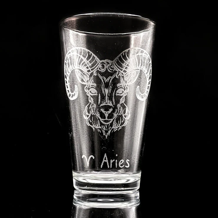 ZODIAC Pint Glasses by LumEngrave - Image 2