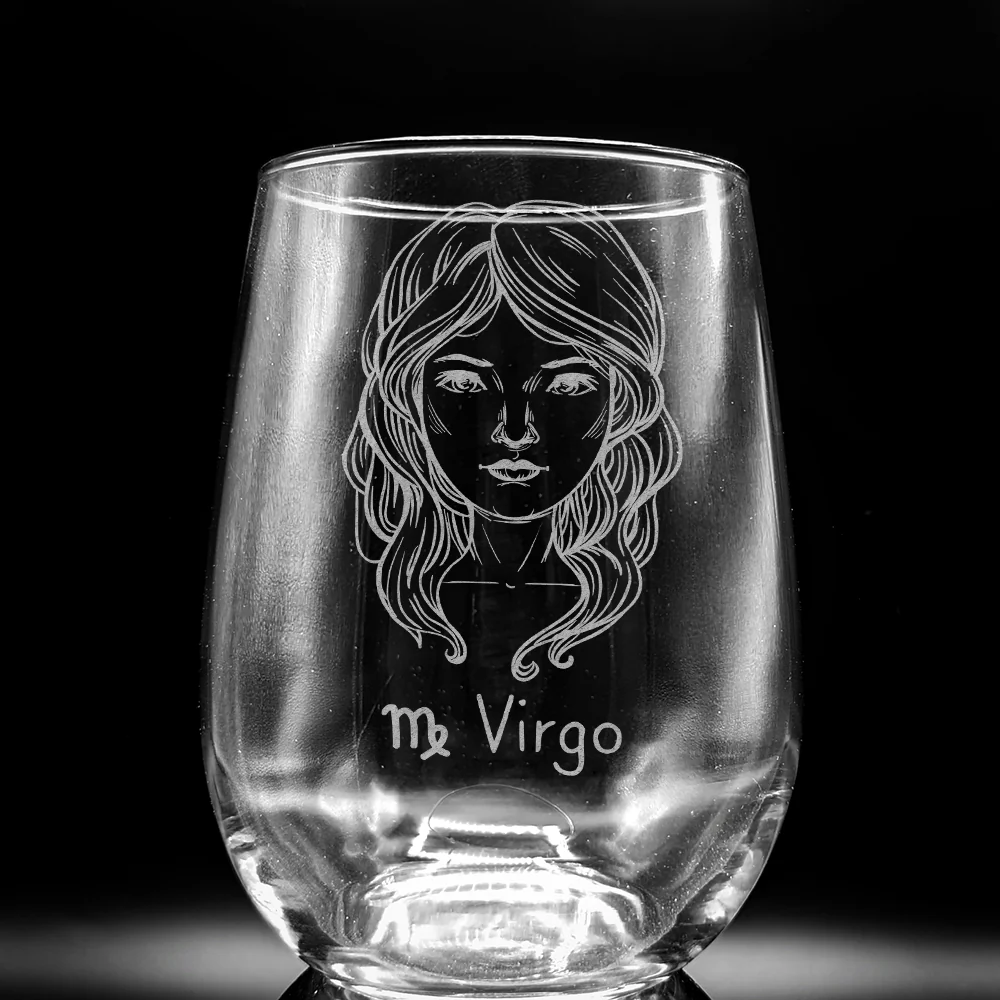ZODIAC Wine Glasses by LumEngrave - Image 2
