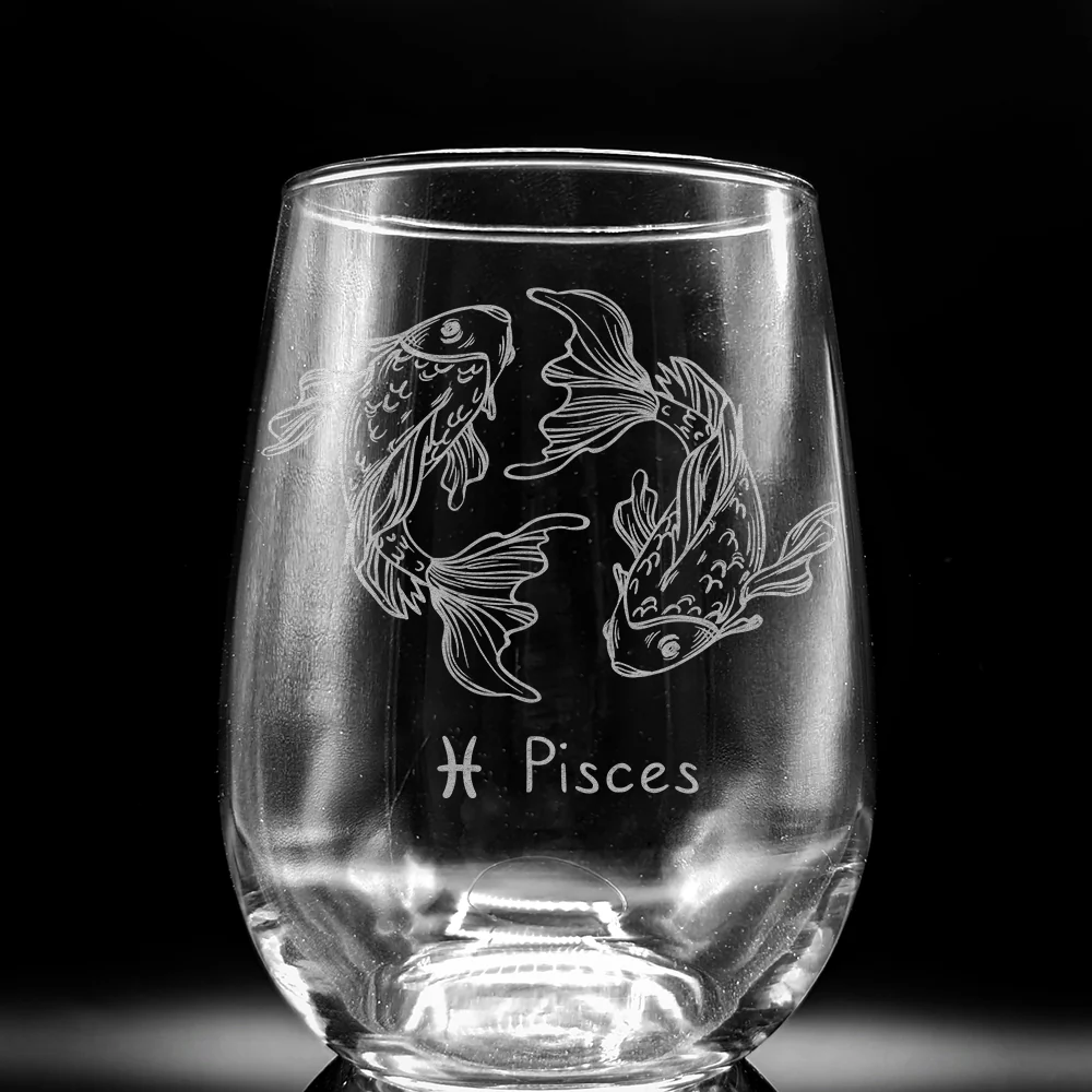 ZODIAC Wine Glasses by LumEngrave - Image 4