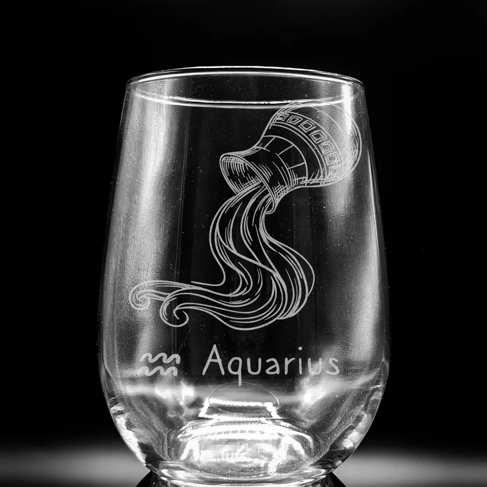 ZODIAC Wine Glasses by LumEngrave - Image 5