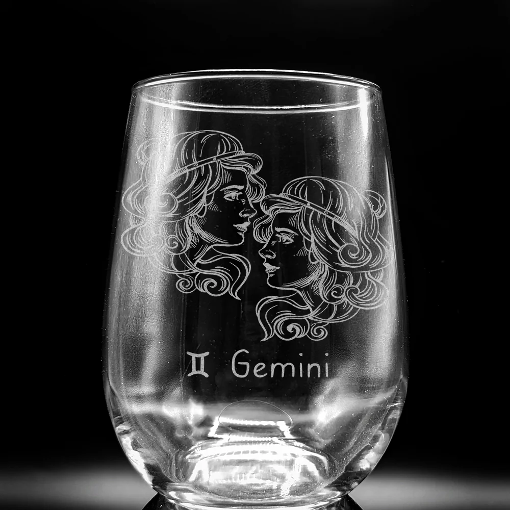 ZODIAC Wine Glasses by LumEngrave - Image 6